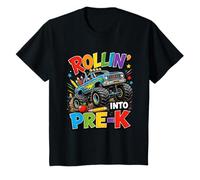 Monster Truck Rolling Into Pre-K Boy Kid Back to School T-Shirt