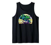 Monster Truck Rolling - Vintage Retro Trucks Tank Top