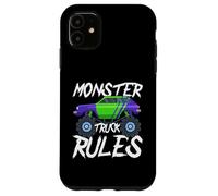Monster Truck Rules Graphic Design for Kids Case for iPhone 11