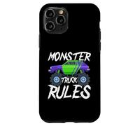 Monster Truck Rules Graphic Design for Kids Case for iPhone 11 Pro