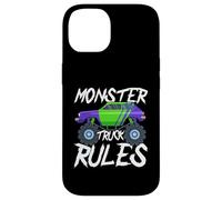 Monster Truck Rules Graphic Design for Kids Case for iPhone 14