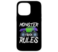 Monster Truck Rules Graphic Design for Kids Case for iPhone 14 Pro Max