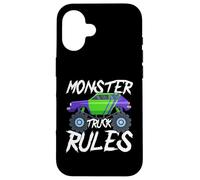 Monster Truck Rules Graphic Design for Kids Case for iPhone 16