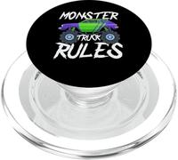 Monster Truck Rules Graphic Design for Kids PopSockets PopGrip for MagSafe
