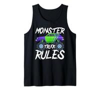 Monster Truck Rules Graphic Design for Kids Tank Top