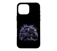 Monster Truck Smokey Design Purple Aura Case for iPhone 16 Pro Max