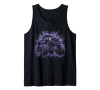 Monster Truck Smokey Design Purple Aura Tank Top
