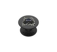 Monster Truck Tearing Through Checkered Racing PopSockets Adhesive PopGrip