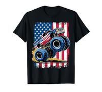 Monster Truck USA Flag American Monster Trucks T-Shirt