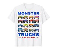 Monster Trucks Are My Jam Kids Boys For Birthday Toddlers T-Shirt
