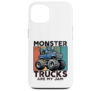 Monster Trucks Are My Jam Vintage 70s Monsters Driving Truck Case for iPhone 13