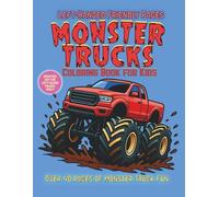 Monster Trucks Coloring Book for Kids: Printed on the Left-Hand Pages Only - Designed for Left-Handed Coloring Comfort (Left Handed Coloring Books)