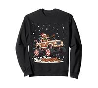 Monster Trucks Gingerbread Man Christmas Cookie Crush Sweatshirt