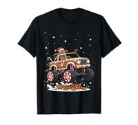Monster Trucks Gingerbread Man Christmas Cookie Crush T-Shirt
