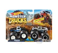 Monster Trucks Hot Wheels 2019 Demolition Doubles Police VS Hooligan Giant Wheels 1:64