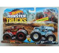 Monster Trucks Hot Wheels Demolition Doubles Scorcher VS 32 Degrees Giant Wheels