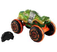 Hot Wheels Monster Trucks Remote-Control Toy Vehicle, 1:15 Scale Rageasaur RC with Grip Action Tires for Off-Roading & Wheelie Stunting