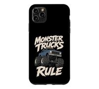 Monster Trucks Rule Big Tires Jump Monster Blue Pickup Truck Case for iPhone 11 Pro Max