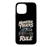 Monster Trucks Rule Big Tires Jump Monster Blue Pickup Truck Case for iPhone 13 Pro Max