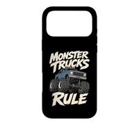 Monster Trucks Rule Big Tires Jump Monster Blue Pickup Truck Case for iPhone 17 Pro Max