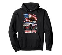 Monster Trucks USA 250th Anniversary 1776 4th July Patriotic Pullover Hoodie