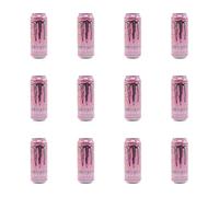Monster Ultra Strawberry Dreams Zero Sugar Flavoured Drink, 500ml, Pack of 12