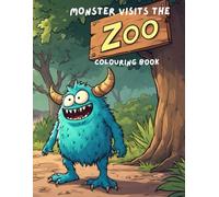 Monster visits the zoo coloring book