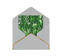 Monstera Deliciosa Banana Palm Greetings Card Birthday Card Happy Christmas Halloween Envelopes Blank Cards All Occasions