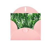 Monstera Deliciosa Banana Palm Print Blank Cards and Envelopes 5" x 6" for Wedding Birthday Invitations and All Occasions