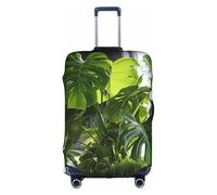 Monstera Deliciosa Banana Palm print Luggage Protective Covers Luggage Sleeves Luggage Decorative Covers, Zip Luggage Covers, White, XL
