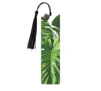 Monstera Deliciosa Banana Palm Printed Metal Bookmarks S - Black Lightweight Aluminium Book Marker for Books, Journals & Gifts, Ideal Book Lovers, Holiday Decor & Crafts