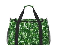 Monstera Deliciosa Banana Palm Travel Duffel Bag Large Foldable Waterproof Overnight Bag Beach Swim Bags Pool Sports Gym