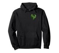 Monstera Deliciosa Heart Pocket Plant Mother Tropical Leaf Pullover Hoodie