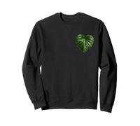 Monstera Deliciosa Heart Pocket Plant Mother Tropical Leaf Sweatshirt