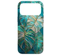 Monstera Deliciosa Stained Glass Tropical Plant Art Case for iPhone 17 Pro Max