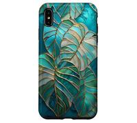 Monstera Deliciosa Stained Glass Tropical Plant Art Case for iPhone XS Max
