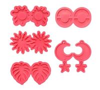 Monstera Leaf Earrings, Silicone Mould with Hole, Key Ring, Necklace, Pendant, Charm, Epoxy Resin, Crafting Mould, Jewellery, Jewellery