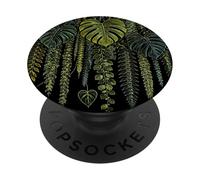 Monstera Leaf Houseplant Botanical Tropical Summer Plant PopSockets Adhesive PopGrip