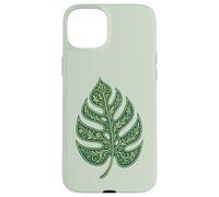 Monstera Leaf Ornament with Floral Structure Nature Symbol Case for iPhone 15 Plus