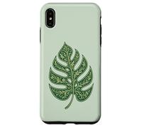 Monstera Leaf Ornament with Floral Structure Nature Symbol Case for iPhone XS Max