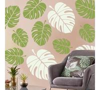 Monstera Leaf Stencil for Walls Large Reusable Template for Painting