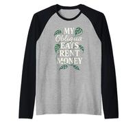 Monstera Obliqua Rare Plant Collector Leaf Lover Indoor Gift Raglan Baseball Tee
