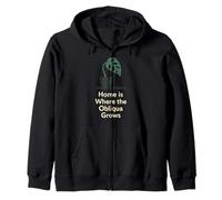 Monstera Obliqua Rare Plant Collector Leaf Lover Indoor Gift Zip Hoodie