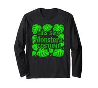 Monstera Plant Costume Blend Into The Background Long Sleeve T-Shirt