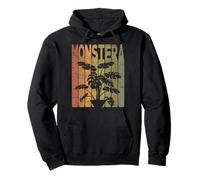 Monstera Vintage Monstera Deliciosa Retro Swiss Cheese Plant Pullover Hoodie