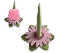 Monstera Yarn Holder - 3D Printed Portable, Tangle-Free Yarns Rotation Holders with Stitches Markers, Spin Yarn Holder Stand for Crocheting, Crochet Accessories for Women Grandma Und Knitting Lovers