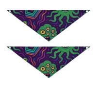 Monsters and Coffins Pet Triangle Scarf Wear Resistant 2 Pack for a Gift Pets Want to Ddress Up 20 × 7 3in