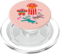 Monsters and Their Pets Cute Funny Alien Dogs PopSockets PopGrip for MagSafe