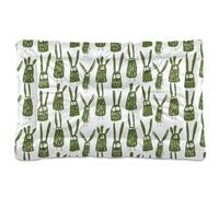 Monsters Animals Khaki on White Dog Bed Mat Non-Slip Soft Comfortable Pet Kennel Beds for Large Jumbo Medium Small Dogs 36" x 24"