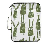 Monsters Animals Khaki on White Folder with Pockets 7 Pockets A4 Letter Size with Zipper Closure for Office Supplies Folder with Closure carpetas de